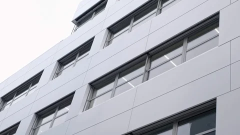 Modern white office building Stock Footage 98217954