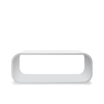 Modern white table Stock Illustration