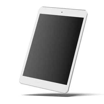Modern white tablet pc Illustrazione stock