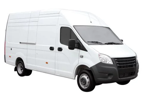 Modern white van. Stock Photos