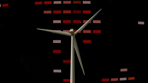 Modern Wind Wheel Technology Concept Background Video stock 86856852