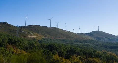 Modern windmill energy - Stock image Stock Photos