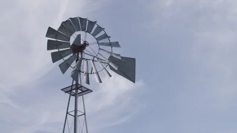 Modern windmill Stock Footage 285567645