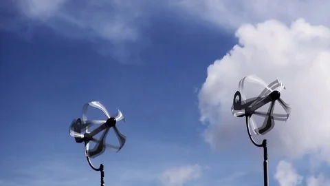 Modern windmills for energy Video stock 85394483