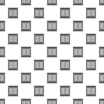 Modern window frame pattern vector seamless Ilustración de archivo