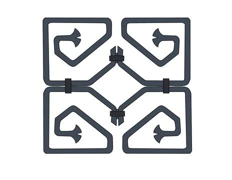 Modern window lattice Stock Illustration