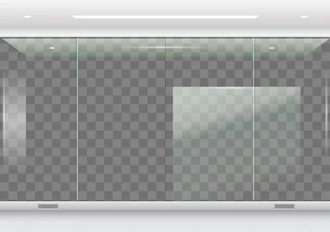 Modern windows and facades in vector Stock Illustration