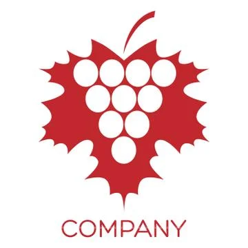 Modern wine logo Stock Illustration