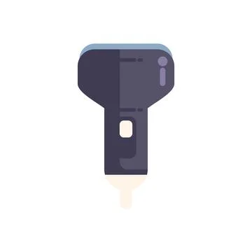 Modern wireless barcode scanner emitting light beam Stock-Illustration