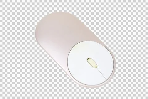 Modern wireless computer mouse isolated on transparent background Stock Photos