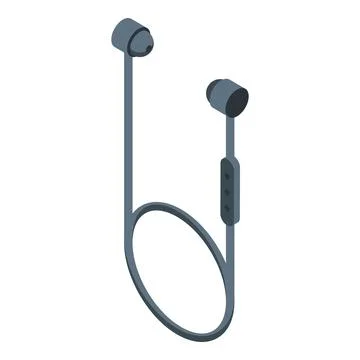 Modern wireless earphones connecting using bluetooth technology Stock Illustration