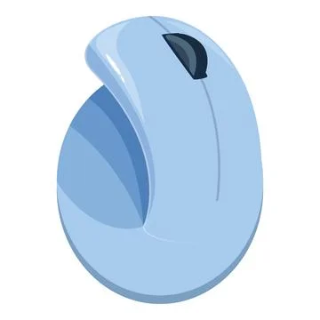 Modern wireless ergonomic computer mouse enhancing productivity 스톡 일러스트