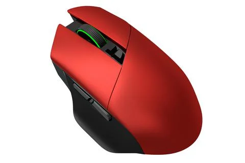 Modern wireless gaming computer mouse isolated on white background Stock Illustration