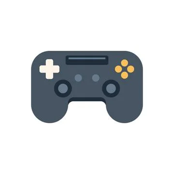 Modern wireless gaming controller isolated on white background Stock Illustration