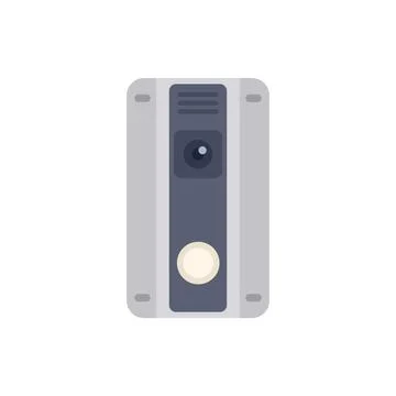 Modern wireless intercom system providing security and communication Stock Illustration