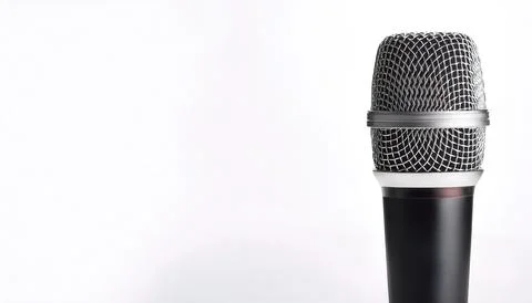 Modern Wireless Microphone, mike or mic is a transducer that convert the ai.. Stock Photos