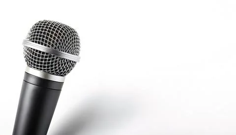 Modern Wireless Microphone, mike or mic is a transducer that convert the ai.. Stock Photos