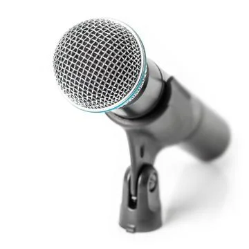Modern wireless microphone Stock Photos