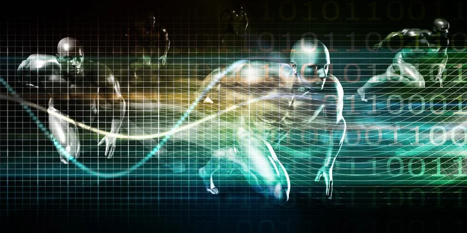 Modern Wireless Technology Stock Illustration