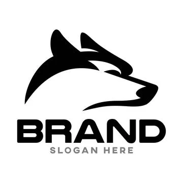 Modern wolf logo. Vector illustration 스톡 일러스트