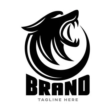 Modern wolf logo. Vector illustration 스톡 일러스트