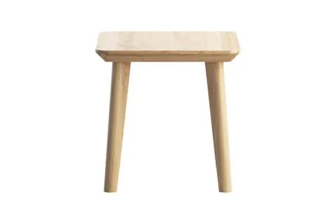 Modern wood rectangular coffee table. 3d render. Stock Illustration