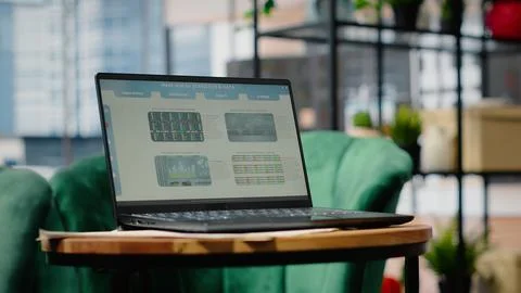 Modern work environment in a stylish skyscraper downtown building Stock Photos