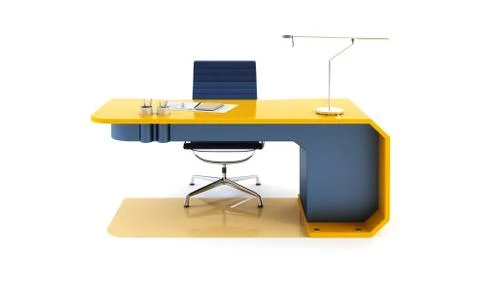 Modern work place in office Stock Illustration