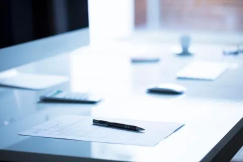 Modern workplace Stock Photos