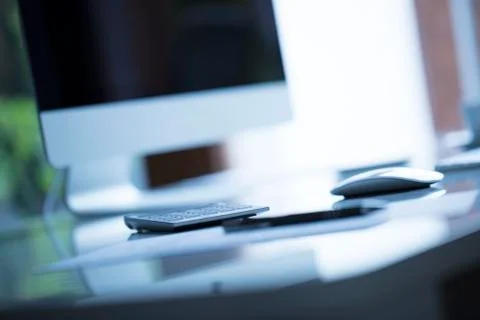 Modern workplace Stock Photos