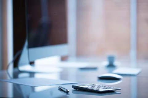 Modern workplace Stock Photos