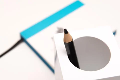 Modern workspace desk for creative thinking and design Stock Photos