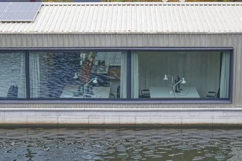 Modern Workspace by the Water Stock Photos