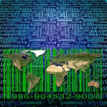 Modern world Illustrazione stock