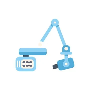 Modern x ray machine taking a radiograph in hospital Stock Illustration