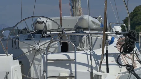Modern Yacht Deck Видео 77357808
