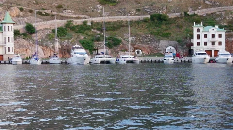 Modern yacht Video stock 46007652