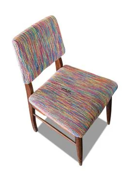 Modern  yarn chair with clipping path Stock Photos