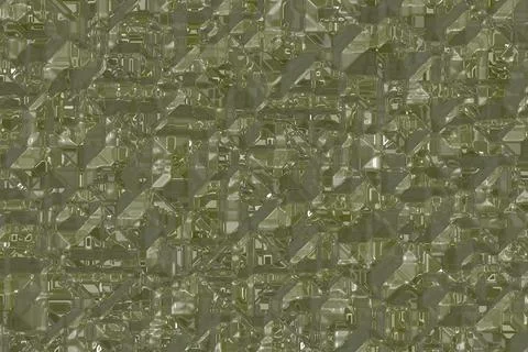 Modern yellow digital crystalline pattern digital art texture background Stock Illustration