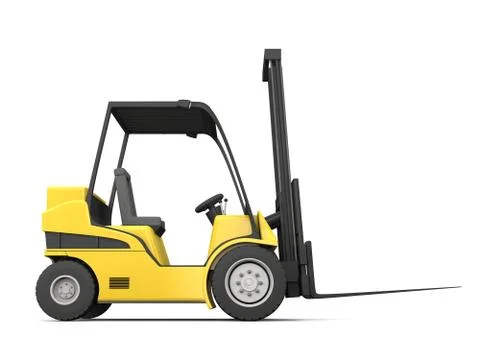Modern yellow forklift Stock Illustration