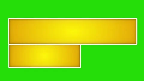 Modern Yellow Rectangle Banner Animation Stock Footage 332840089