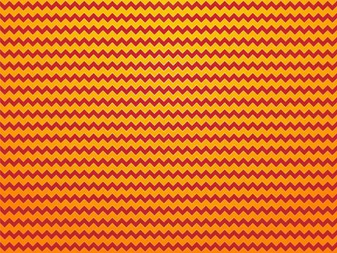 Modern yellow red zig zag background Stock Illustration