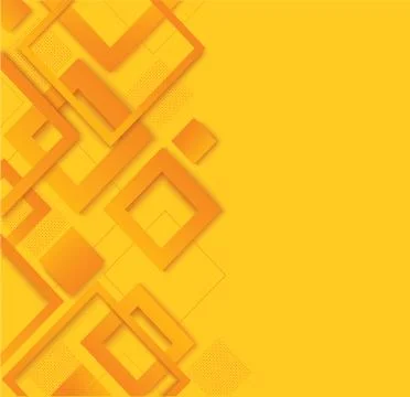 Modern yellow square gradient trendy background Stock Illustration