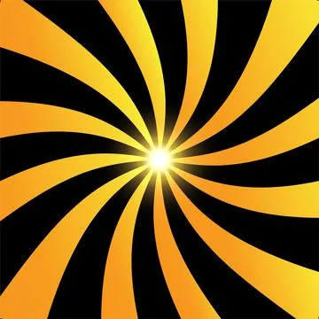 Modern yellow sunburst background vector illustration Stock Illustration