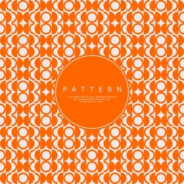 Modern zig zag circle line shape abstract pattern. Minimal round pattern. Stock Illustration