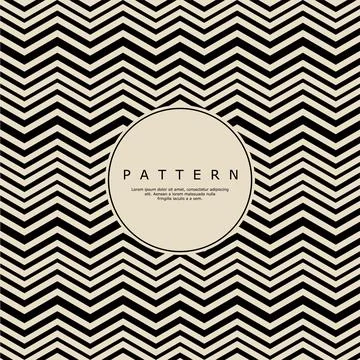 Modern zig zag lines abstract pattern design. Minimalist strip line pattern. Stock Illustration