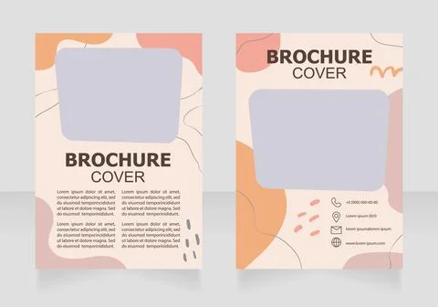 Modernism for kids explaining auction blank brochure design 스톡 일러스트