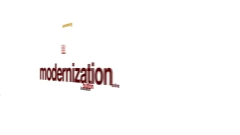 Modernization animated word cloud. Stock Footage 69976539