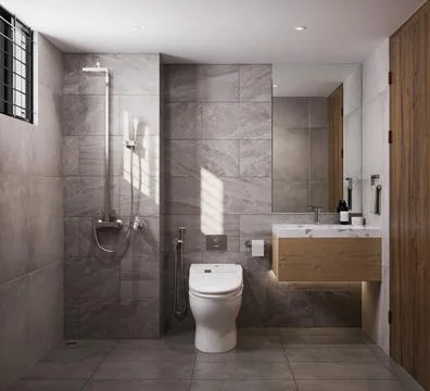 Modernizing Your Bathroom Choosing the Right Sink, Ceramic Washbasin, and F.. Stock-Illustration
