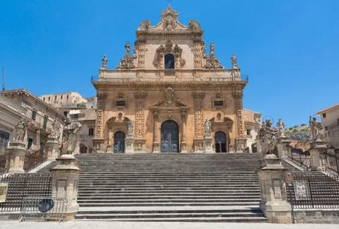 MODICA cathedral Stock Photos